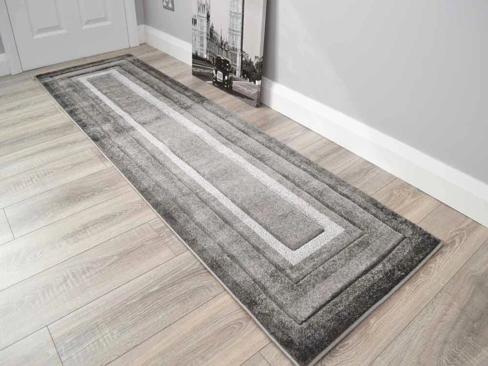 Hall Runner Rugs Grey Blue Long Short Narrow Corridor Thick Hallway Carpets Mats