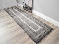Hall Runner Rugs Grey Blue Long Short Narrow Corridor Thick Hallway Carpets Mats