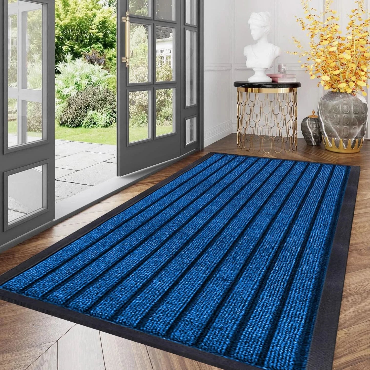 Large Heavy Duty Rubber Barrier Non Slip Door Mat Hall Kitchen Floor Runner Rug*