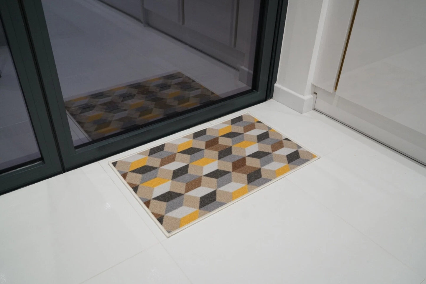 Geometric Doormats Non Slip Machine Washable Kitchen, Corridor, Hallway Runners