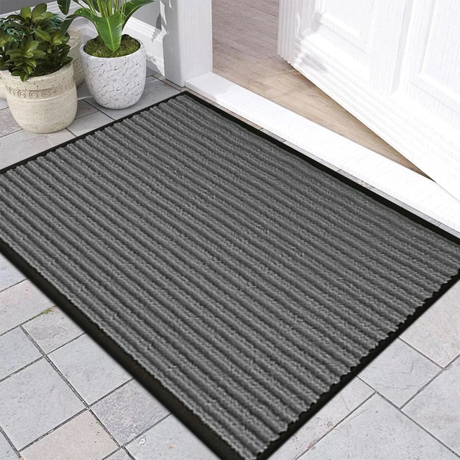 Heavy Duty Rubber Mat Barrier Door Mat Non Slip Runner Rug Hallway Kitchen Floor