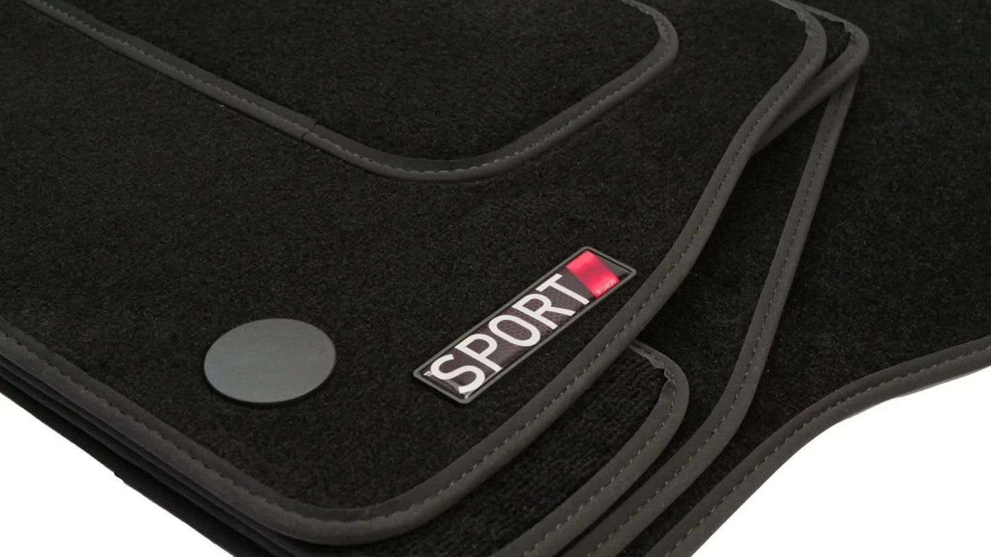 Executive High Pile Velour Carpet Car Floor Mats For Audi Q2 2016+ Onwards