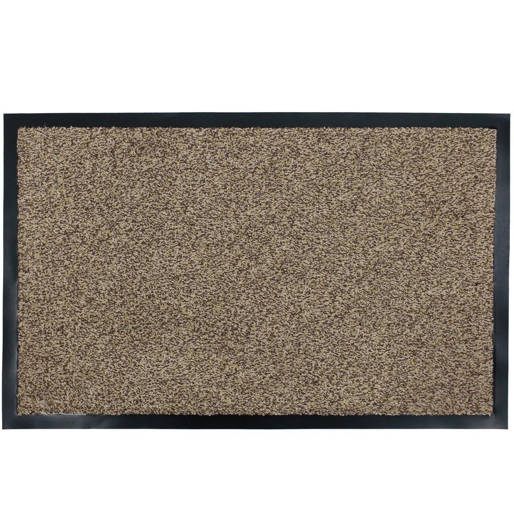 JVL Admiral Machine Washable Microfibre Barrier Door Floor Mat, 50x80cm/ 60x90cm