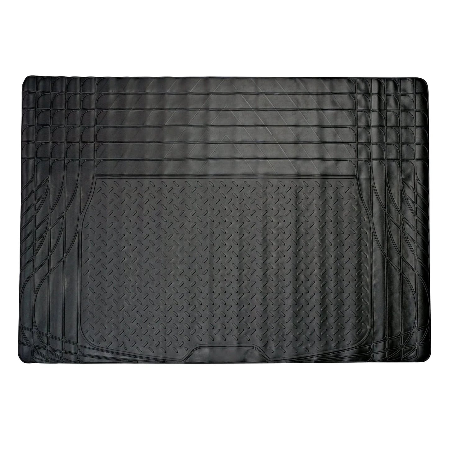 Heavy Duty Rubber 4 PCS Car Mat Set Universal Mats Non Slip Cut To Fit Trim