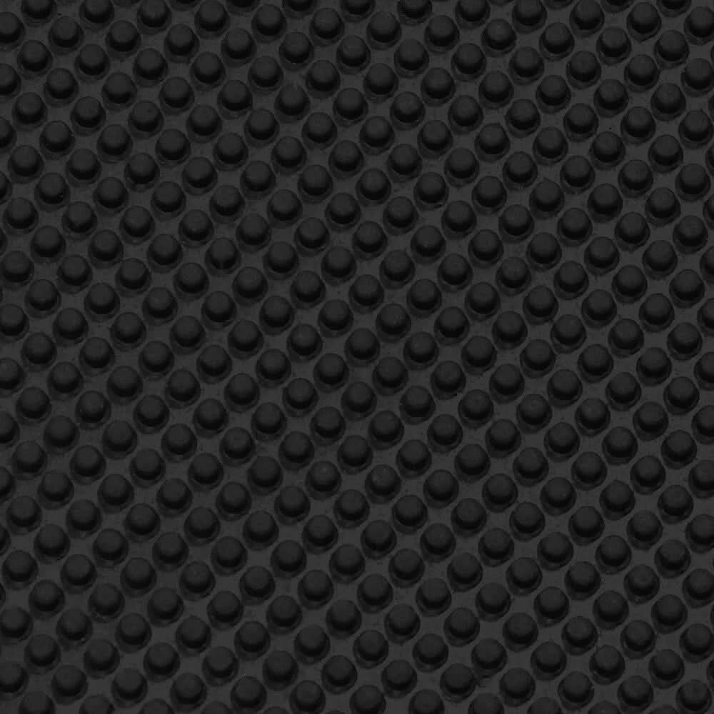 JVL Foliage Scraper Black Rubber Pin Outdoor Entrance Foyer Patio Doormat