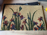 Coir Entrance Door Mat Eco-Friendly Garden Latex Packed, Lavender 60x40xm