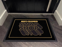 Swap Shop Black Door Floor Mat House Garage Sign Workshop