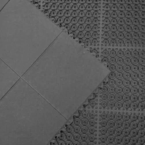 INTERLOCKING RUBBER FLOOR MATS GYM EXERCISE MAT 3ftx3ft (90x90cm) FREE Delivery
