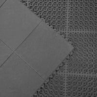 INTERLOCKING RUBBER FLOOR MATS GYM EXERCISE MAT 3ftx3ft (90x90cm) FREE Delivery
