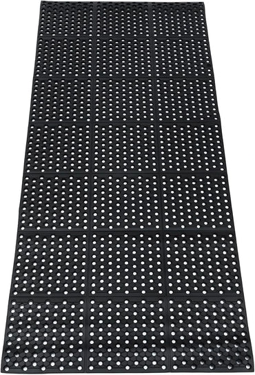 CROWNSHOP Rubber Mat, Extra Large Non Slip Mat 210X90 cm – 10mm Heavy Duty Rubbe