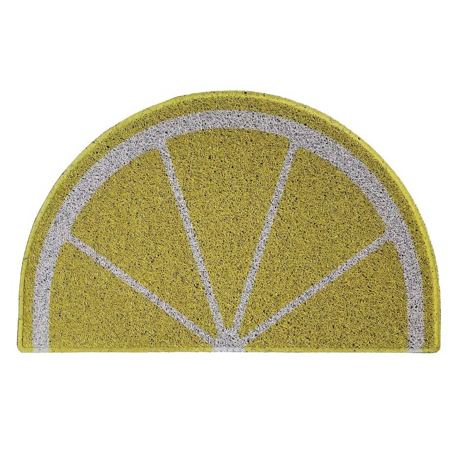 NEW Lemon Half-Moon Summer Front Door Mats Welcome Non-Slip Novelty Door Mat