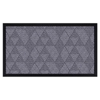 Briarwood Lane Gray Geometric Standard Flocked Doormat