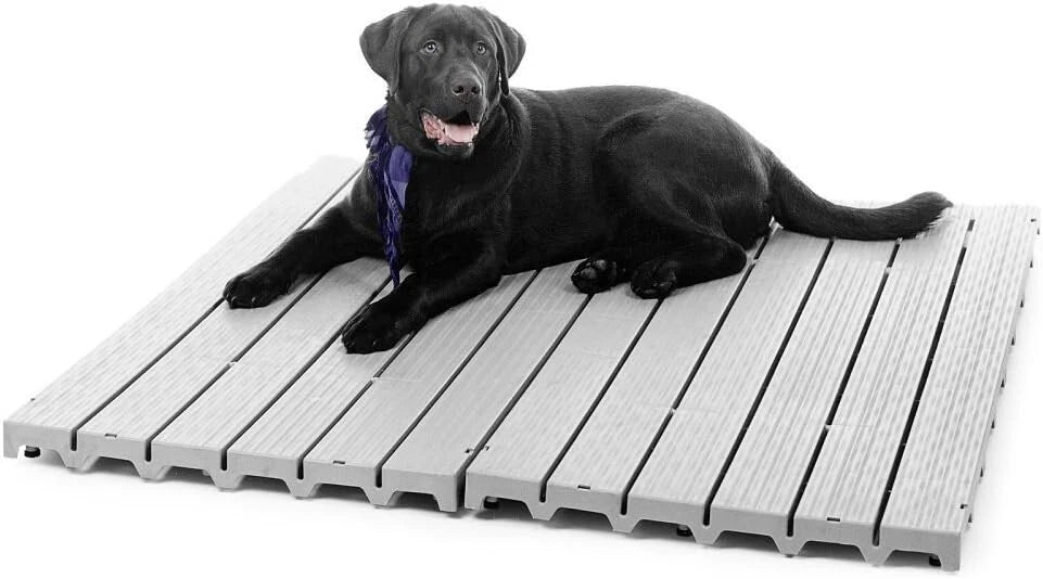 Kennel Deck dog kennel plastic outdoor dog pen floor 2 pieces of 2' x 4'