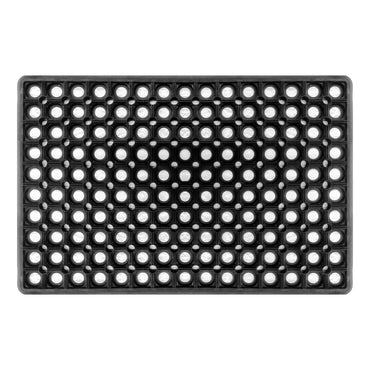 Anti Slip Indoor Outdoor Rubber Mat with Holes, Washable Light Weigh Holo Mat