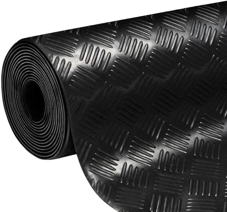 1.8m Wide 5 Bar Checker Rubber Flooring Roll