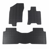 Fits Nissan Navara Heavy Duty Rubber Floor Mats Black 3Mm (2015-2018) 524