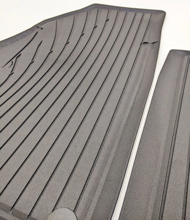 Porsche 981 982 718 Boxster Cayman All Weather Rubber Floor Mats Black 2012-2024