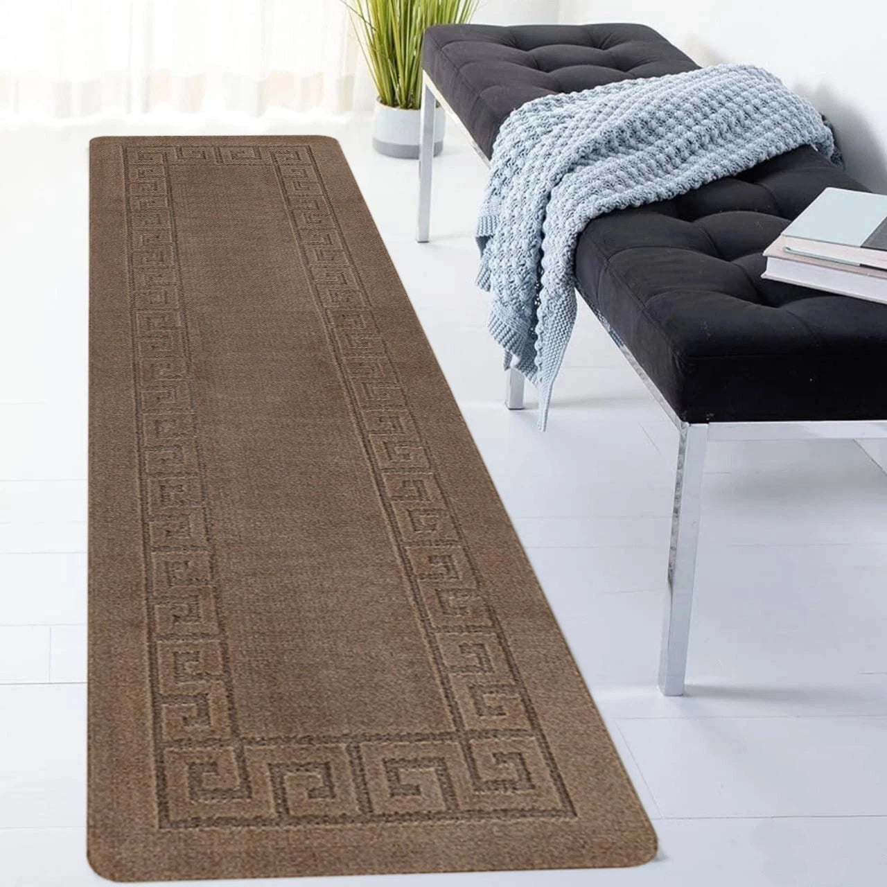 Non Slip Rugs Long Hallway Runner Kitchen Carpet Floor Mat Bedroom Rug Door Mats