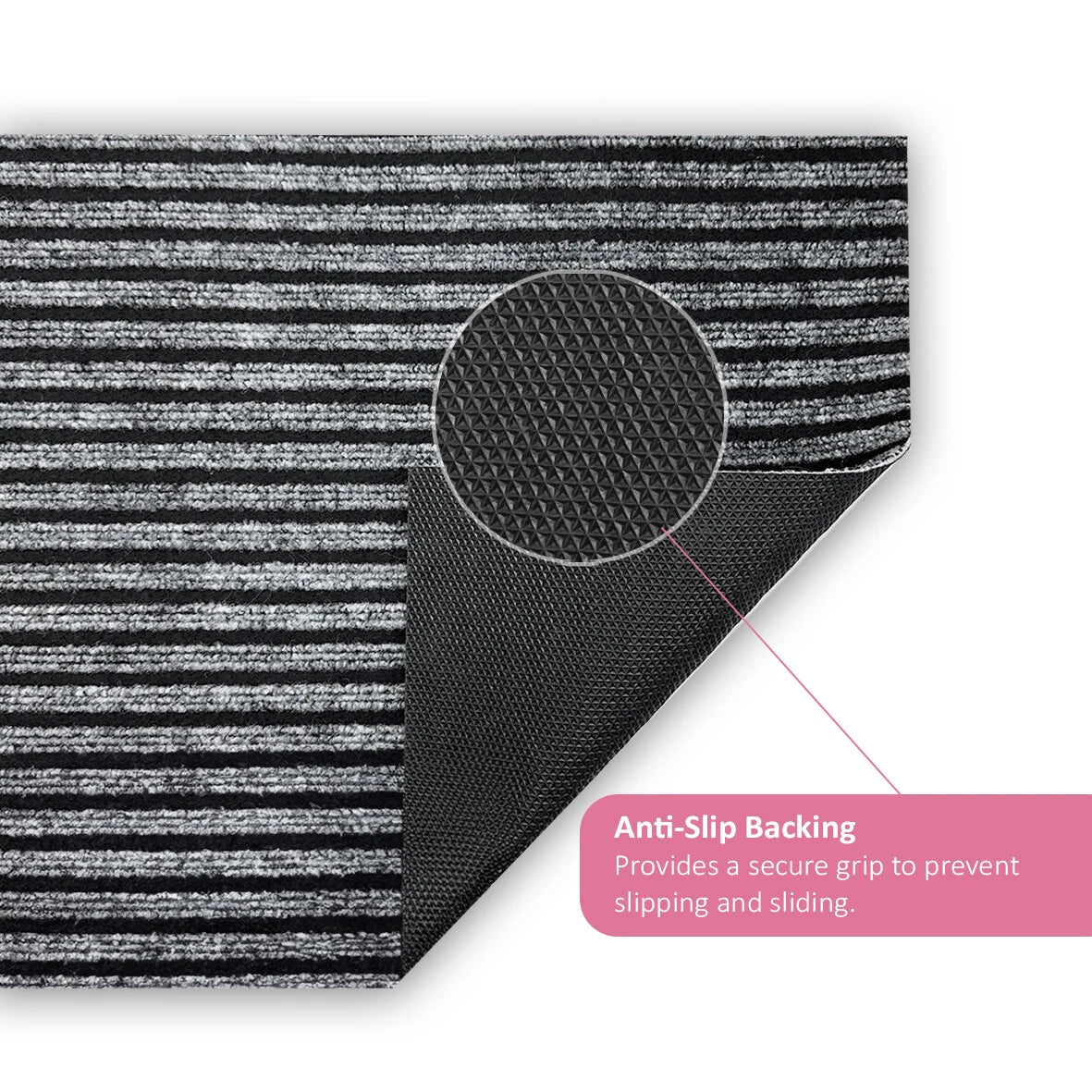 Striped Doormat Non Slip Indoor Hallway Runner Mat Kitchen Runner Entrance Mat
