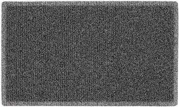 JVL GREY MUD GRABBER INDOOR OUTDOOR ENTRANCE SELF CLEAN DOOR MAT 45CM X 75CM