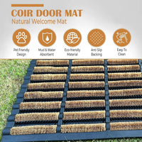 Nimbus Tuff Scrape Door Mat Heavy Duty Floor Mat Non Slip Outdoor Shoe Scrapper