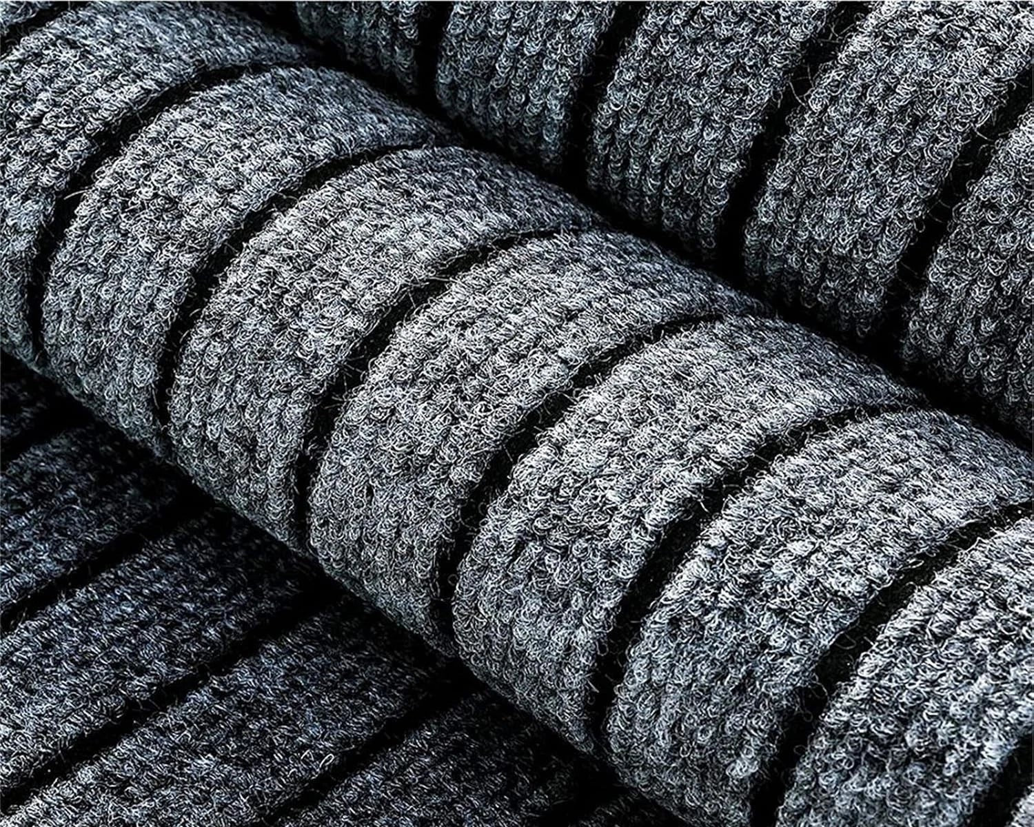 Heavy Duty Non Slip Rubber Door Mat Indoor Outdoor Washable Grey