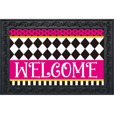 Briarwood Lane Neon Checkerboard Doormat