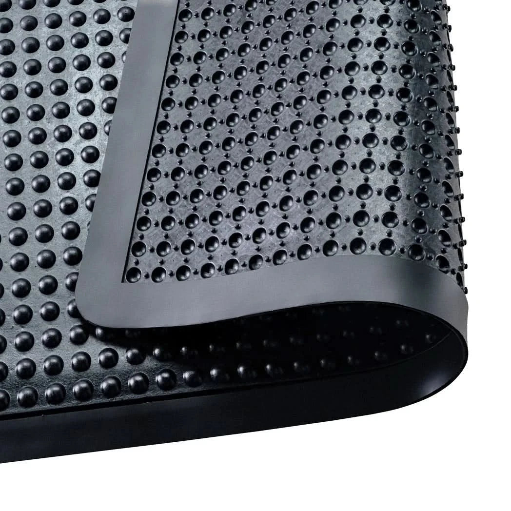 Anti-Fatigue Mat Black 60x90cm Recycled Rubber Bubble Surface Industrial Durable