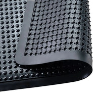 Anti-Fatigue Mat Black 60x90cm Recycled Rubber Bubble Surface Industrial Durable