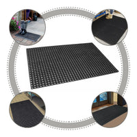 Non Slip Large Industrial Rubber Ring Door Mat House Outdoor Entrance Carpet Rug