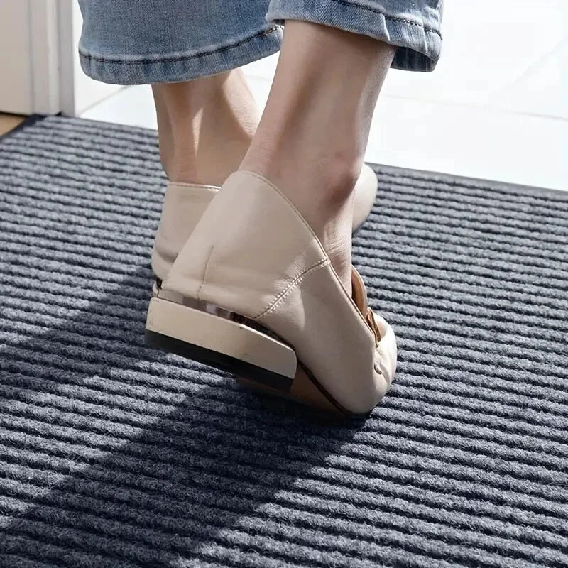 Heavy duty rubber non-slip washable carpet indoor and outdoor door mat (43*75cm)