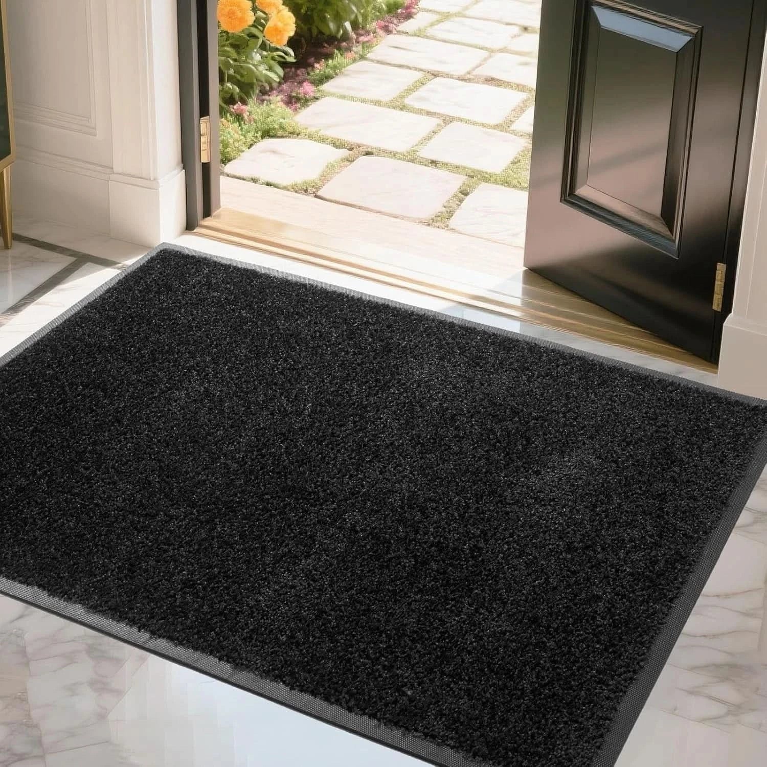 Large Heavy Duty Non Slip Rubber Back Door Mat Hallway Kitchen Floor Rug Barrier