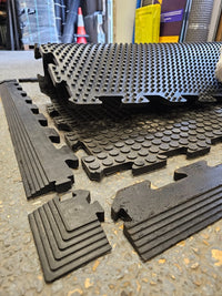 1m x 1m x 22mm Cointop Interlocking Mat with Edge Types