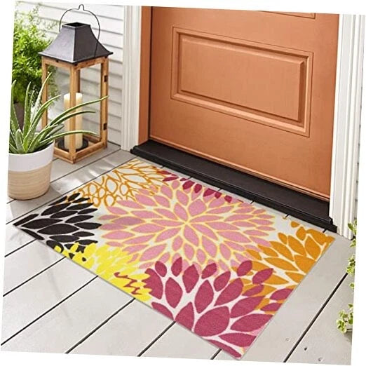 2'x3' Door Mat Small Outdoor Rugs for Porch Patio Balcony Deck Yard, Multi