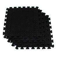 Heavy Duty Rubber Gym Mats Garage Flooring Tiles Commercial Interlocking 4pcs