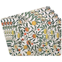 William Morris Designs Table Mats - Place Mats - Placemats Set of 4 - Gift Boxed
