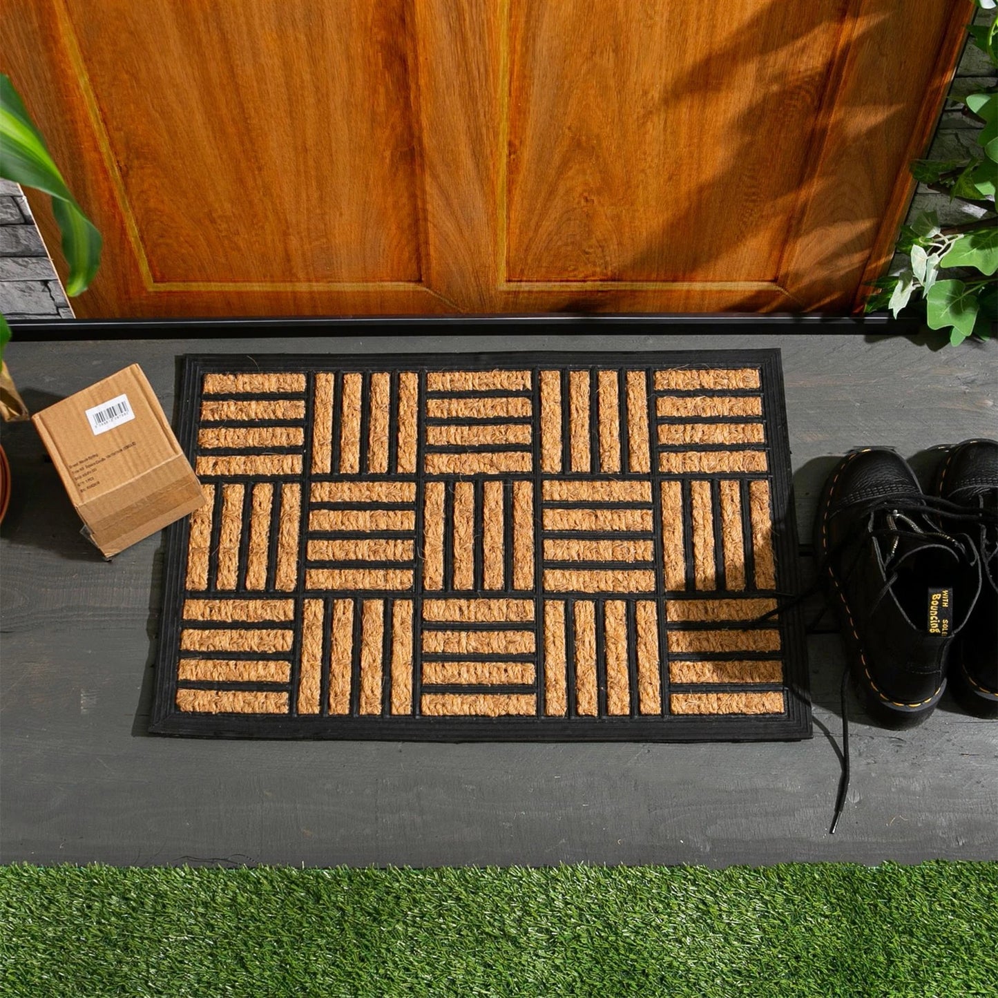 Heavy Duty Door Mat Extra Tough Indoor Outdoor Office Mats 60 x 40cm Mosaic