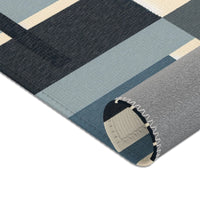 Geometric Area Rug, Modern Home Decor, Living Room Accent, Stylish Floor Mat,