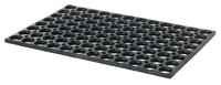 Honeycomb Outdoor Rubber Doormat Boot Scraper 60L x 40W x 1.3Th cm, Black