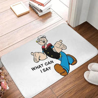 Popeye The Sailor Man Cartoon Bedroom Mat Funny Quote Doormat Rug Decoration