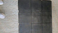 Checker interlocking Gym Mats 3’x3’x12mm