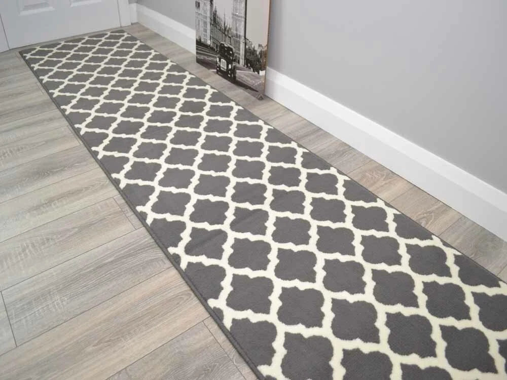 Long Grey Hall Rug Runners Very Narrow Hallway Corridor Floor Rugs Mats Cheap