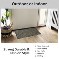 Heavy Duty Non Slip Rubber Back Barrier Door Mat Kitchen Doormats Hallway Rug