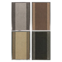 JVL Miracle Striped Machine Wash Barrier Door Floor Mat, 40x60cm or 60x90cm