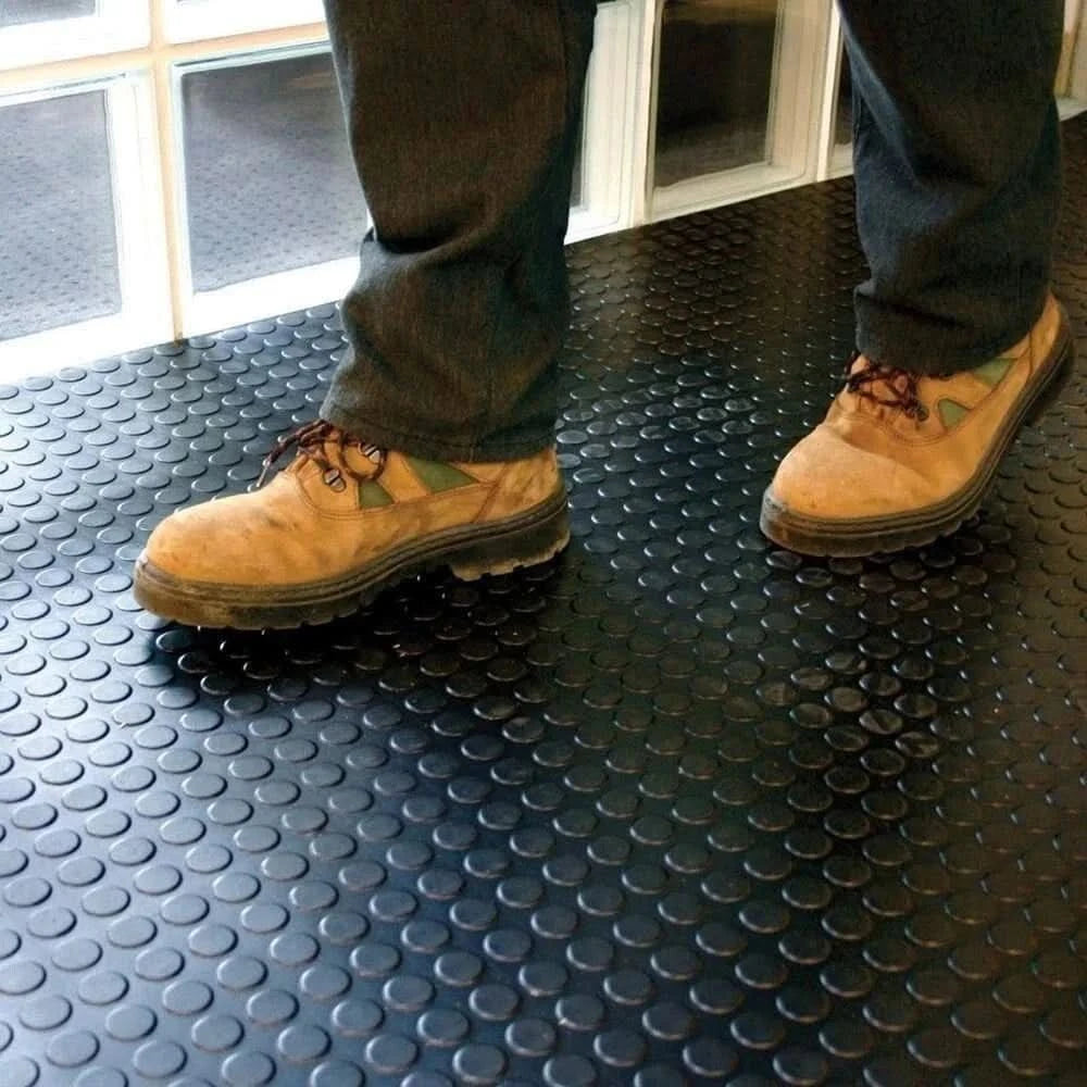 Campervan Products - Rubber Flooring Matting Roll - 3mm Coin Pattern - Non-Slip
