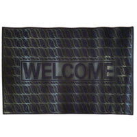 Heavy Duty Slip-Resistant Rubber Door Mat Welcome Design Outdoor Front Doormat