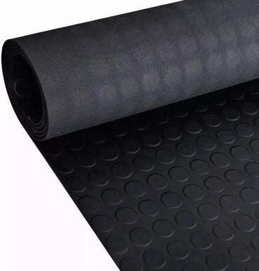 HEAVY DUTY RUBBER FLOORING MAT NON SLIP VEHICLES MAT - 1.5M WIDTH FOR CAR & VAN