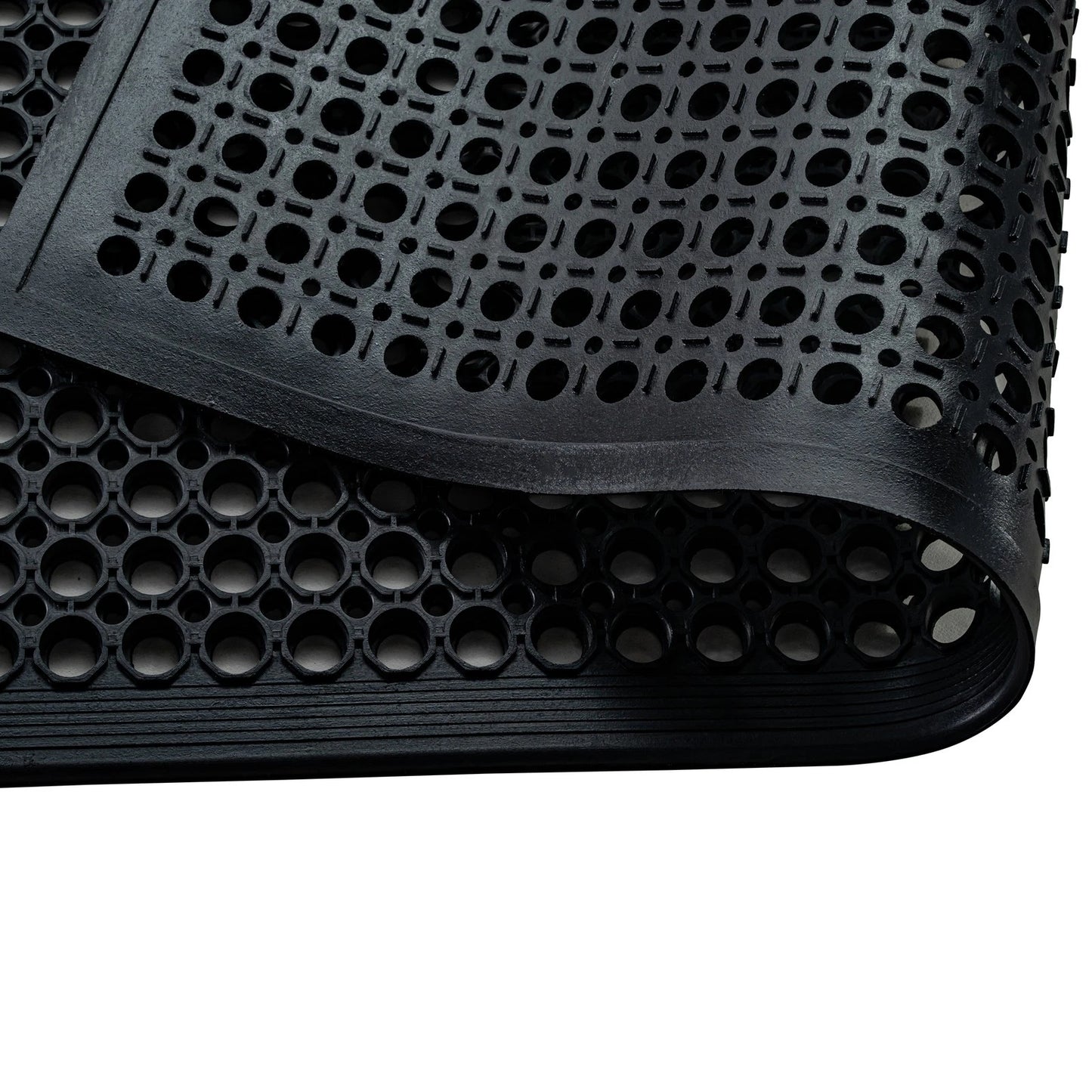 Outdoor Entrance Mat Black 90x150cm 14mm 100% Recycled Rubber Scraper Heavy Duty