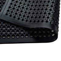 Outdoor Entrance Mat Black 90x150cm 14mm 100% Recycled Rubber Scraper Heavy Duty