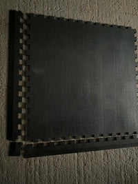 Rubber Gym/ Garage/ workshop/ exercise interlocking mat 1mx1mx15mm edging
